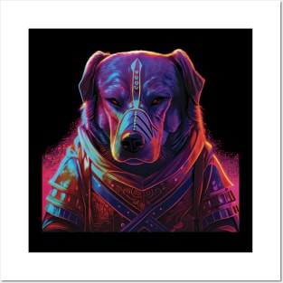 Samurai dog Posters and Art